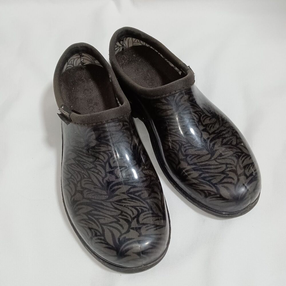 Sloggers Women's Black Low Ankle Garden Rain Shoes Size 9